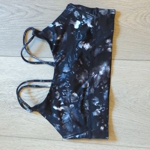 Lululemon- Sports Bra, Black and White, Size 8